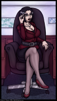 An Intimidating Executive Lady